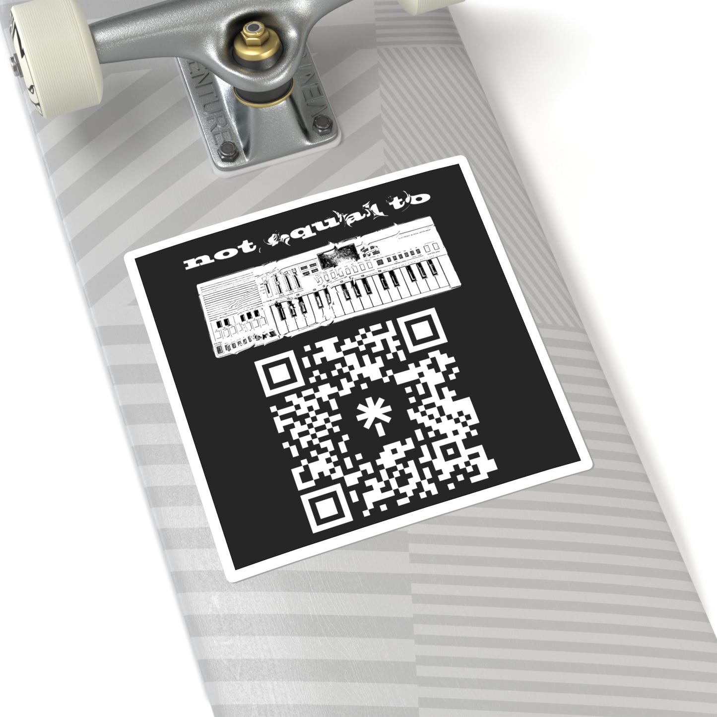 not equal to QR Sticker
