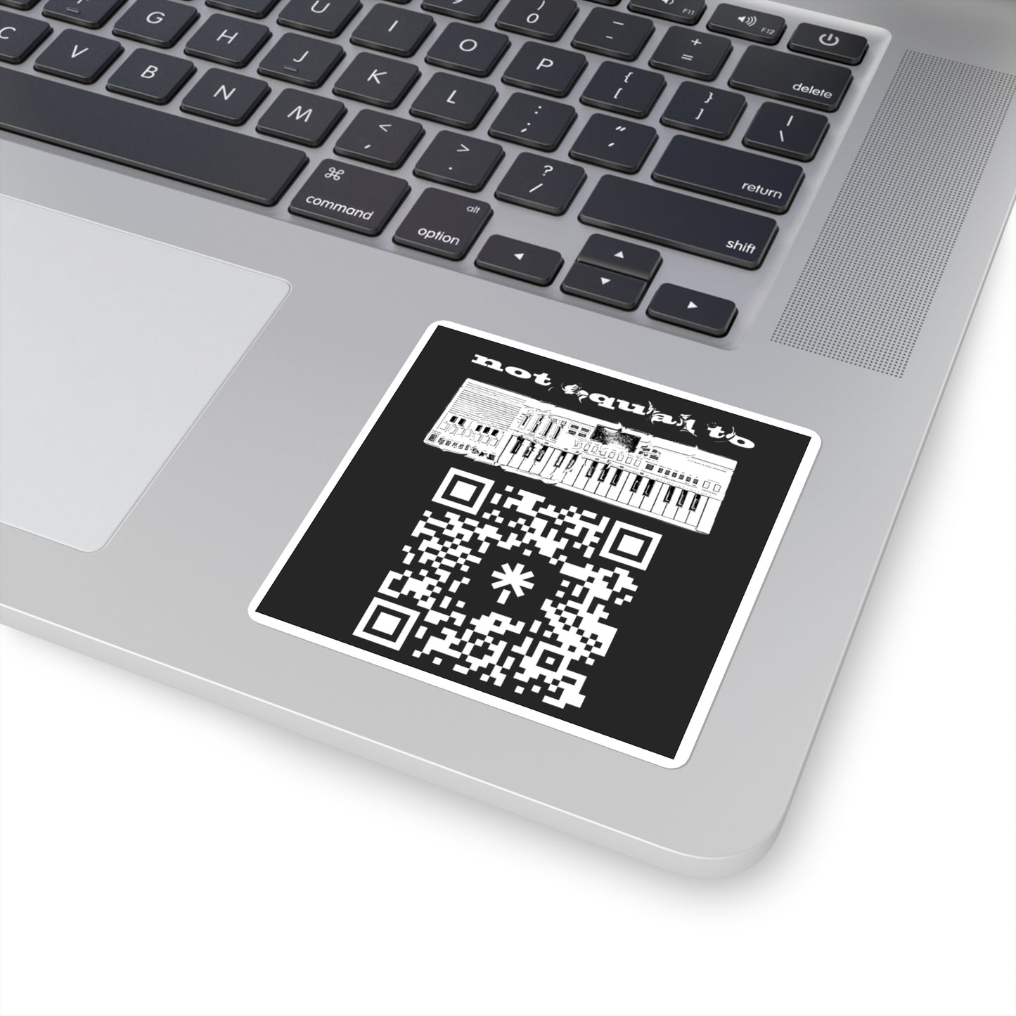 not equal to QR Sticker
