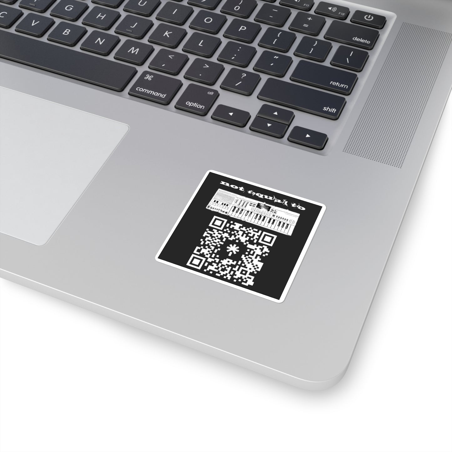 not equal to QR Sticker